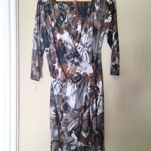 Printed Wrap dress